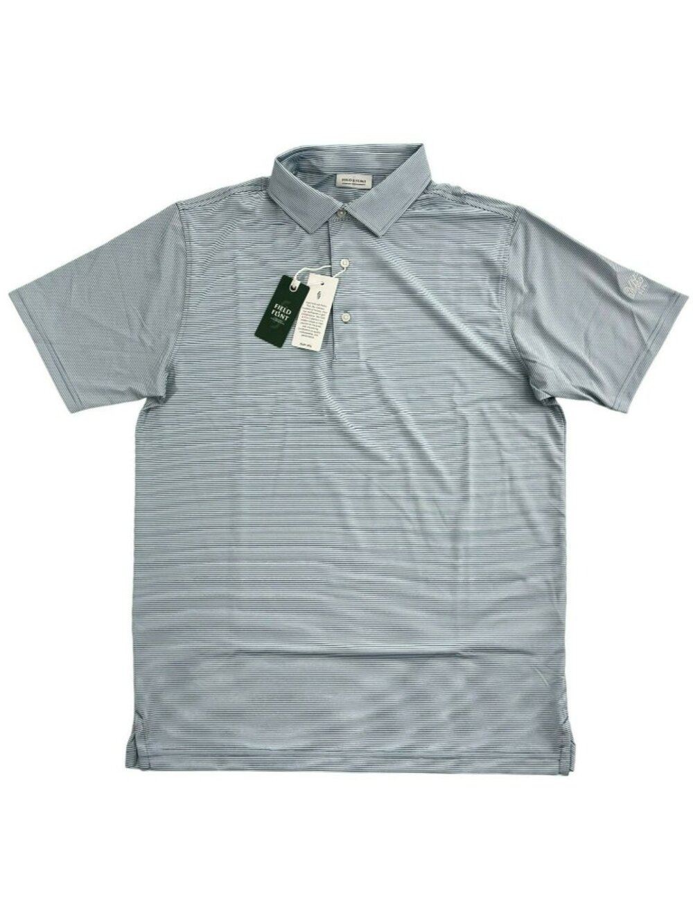 Field & Flint Footjoy FJ Blue Striped Golf Polo Shirt Athletic Men's Size M NWT